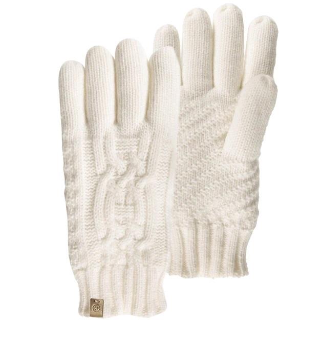 Guantes punto trenzado Isotoner crudo