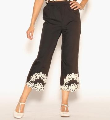 Pantalón bordado espigas Lemaille 26012