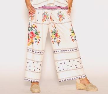 Pantalón lycra cenefas flores Lemaille 26433
