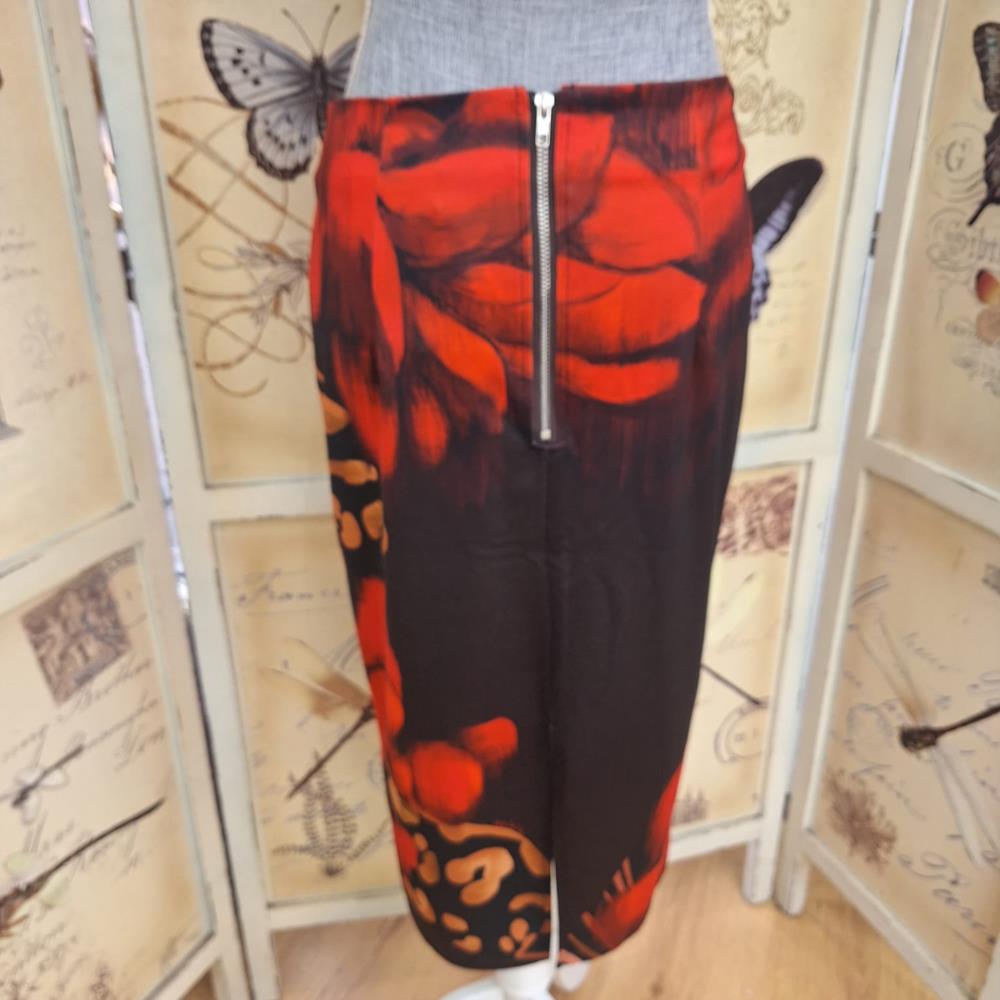 Falsa midi estampación flores Malala 2409 trasera