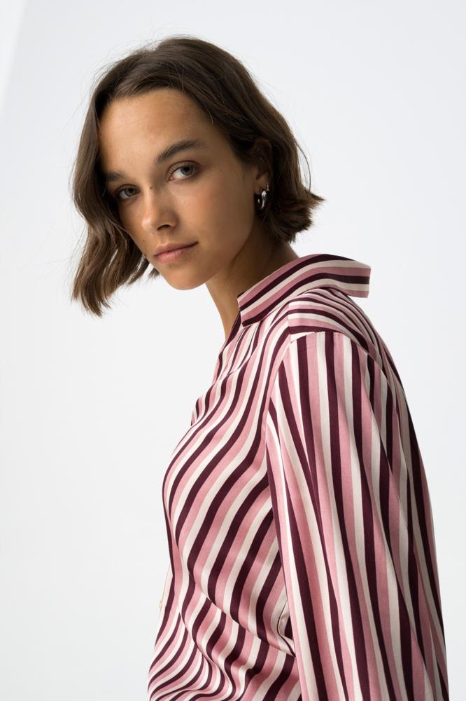 Camisa rayas vertical tricolor satinada Tiffosi Capricho_1 lateral