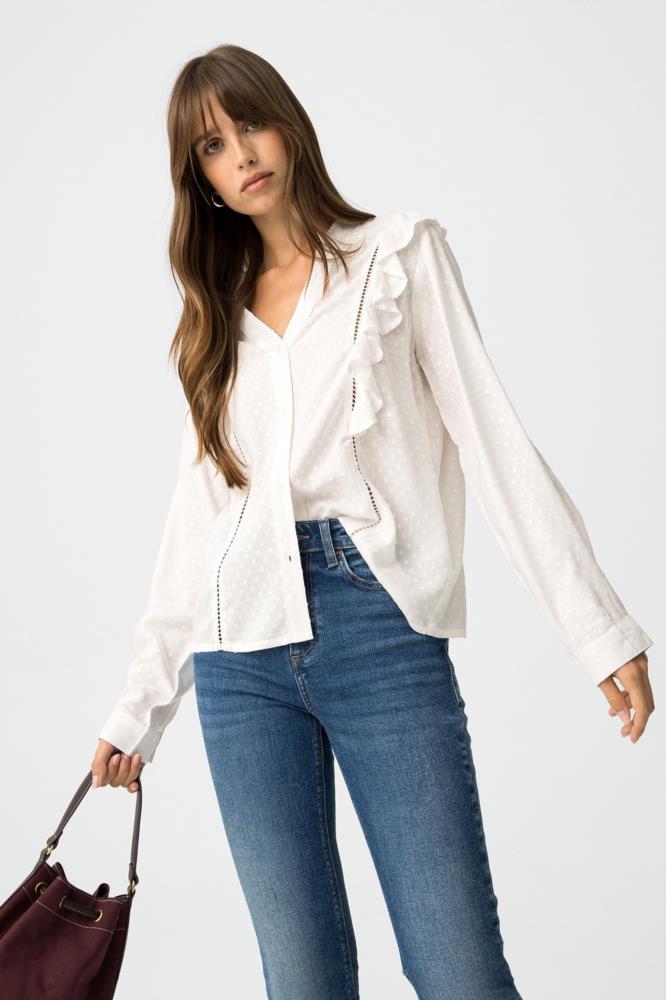 Camisa plumetti cuello pico volante Tiffosi Bidu