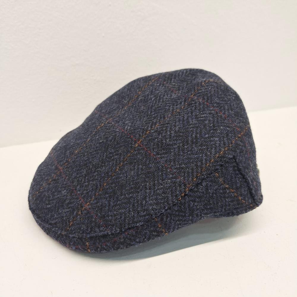 Visera cuadro con espiga campera azul