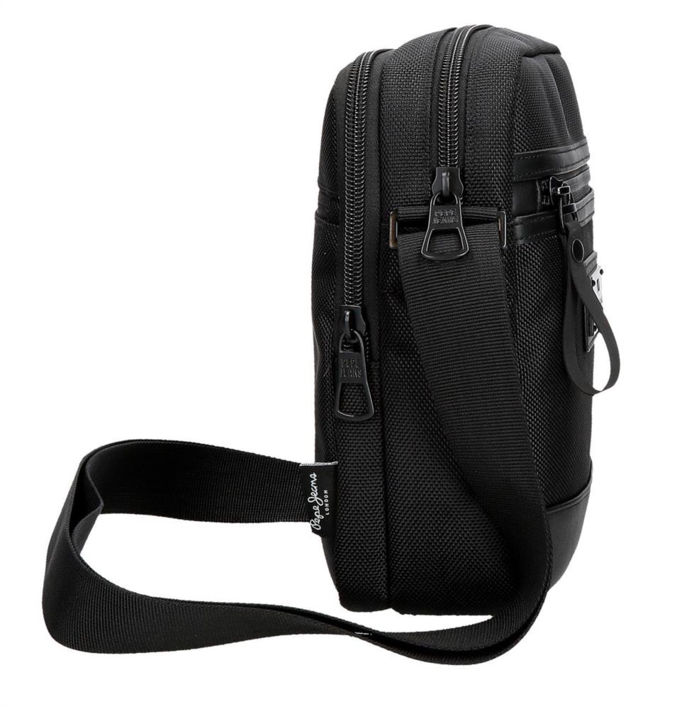 Bolso bandolera 2 cremalleras Pepe Jeans Blackmore 7055542 lateral