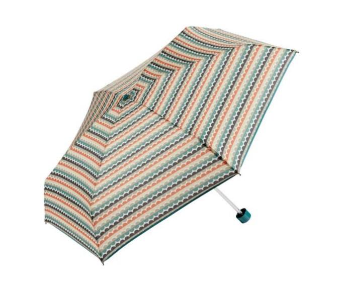 Paraguas plegable estampado ondas mini Gotta 10475  abierto