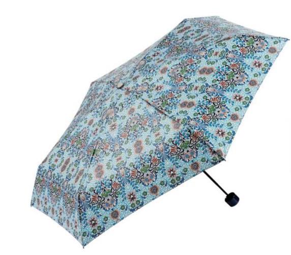 Paraguas plegable con estuche estampado vegetal Ezpeleta 10428 abierto