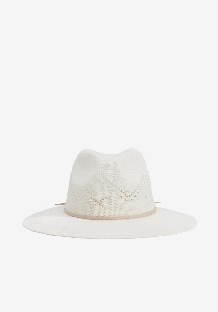 Sombrero textil con ala Tiffosi Ellen crudo