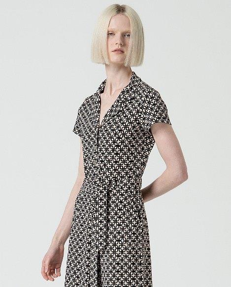 Mono estampado geometrico botones Surkana Odet detalle