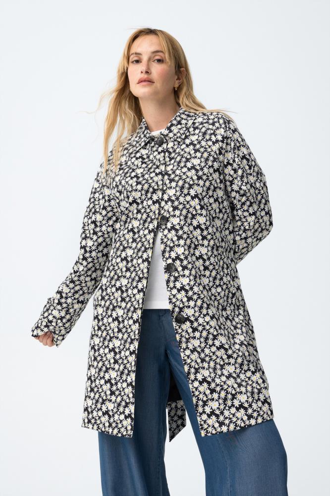 Impermeable estampado margaritas Tiffosi Violet 