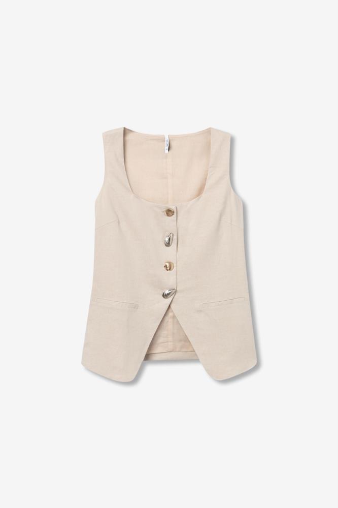 Chaleco con botones conchas Tiffosi Namibia_c 