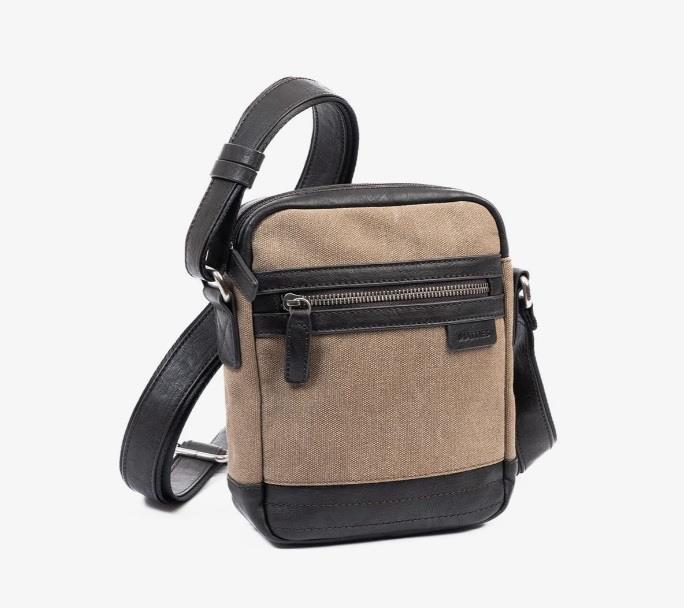 Bolso bandolera lona bicolor mediano  Matties 40311 Lona