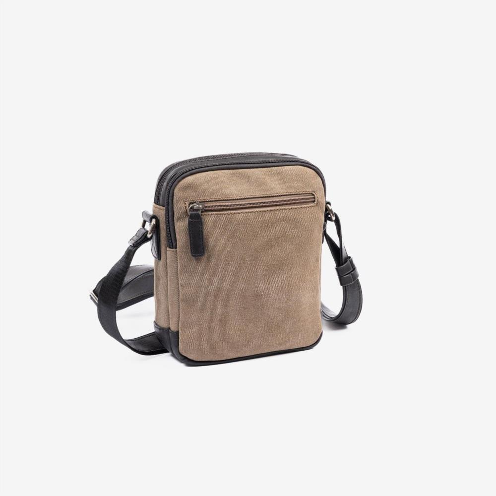 Bolso bandolera lona bicolor mediano  Matties 40311 Lona trasera