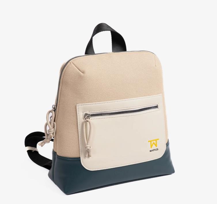 Bolso mochila engomado Matties Blomm 21115 petroleo