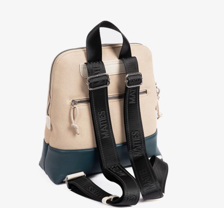 Bolso mochila engomado Matties Blomm 21115 petroleo trasera