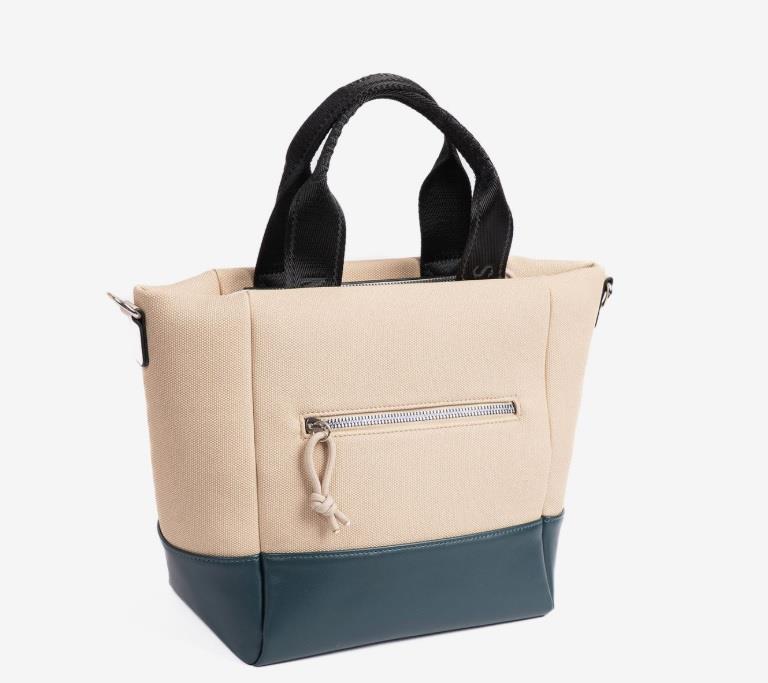 Bolso paquetero tiesto Matties Bloom 21118 petroleo trasera