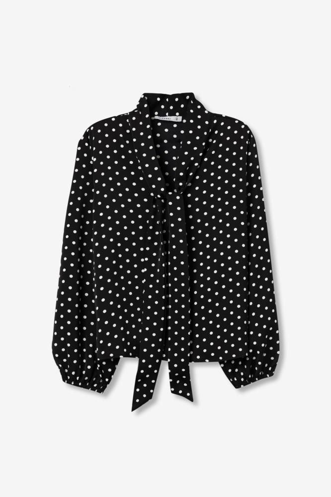 Blusa lunares con lazada Tiffosi Billy