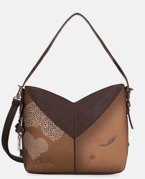 Bolso bandolera doble pico estampado Anekke orchestra 43822-449