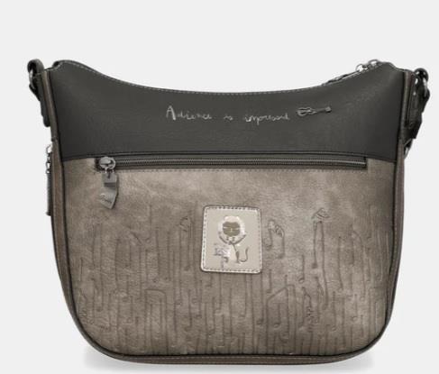 Bolso bandolera fuelle extensible estampado Anekke orchestra 43813-138 trasera