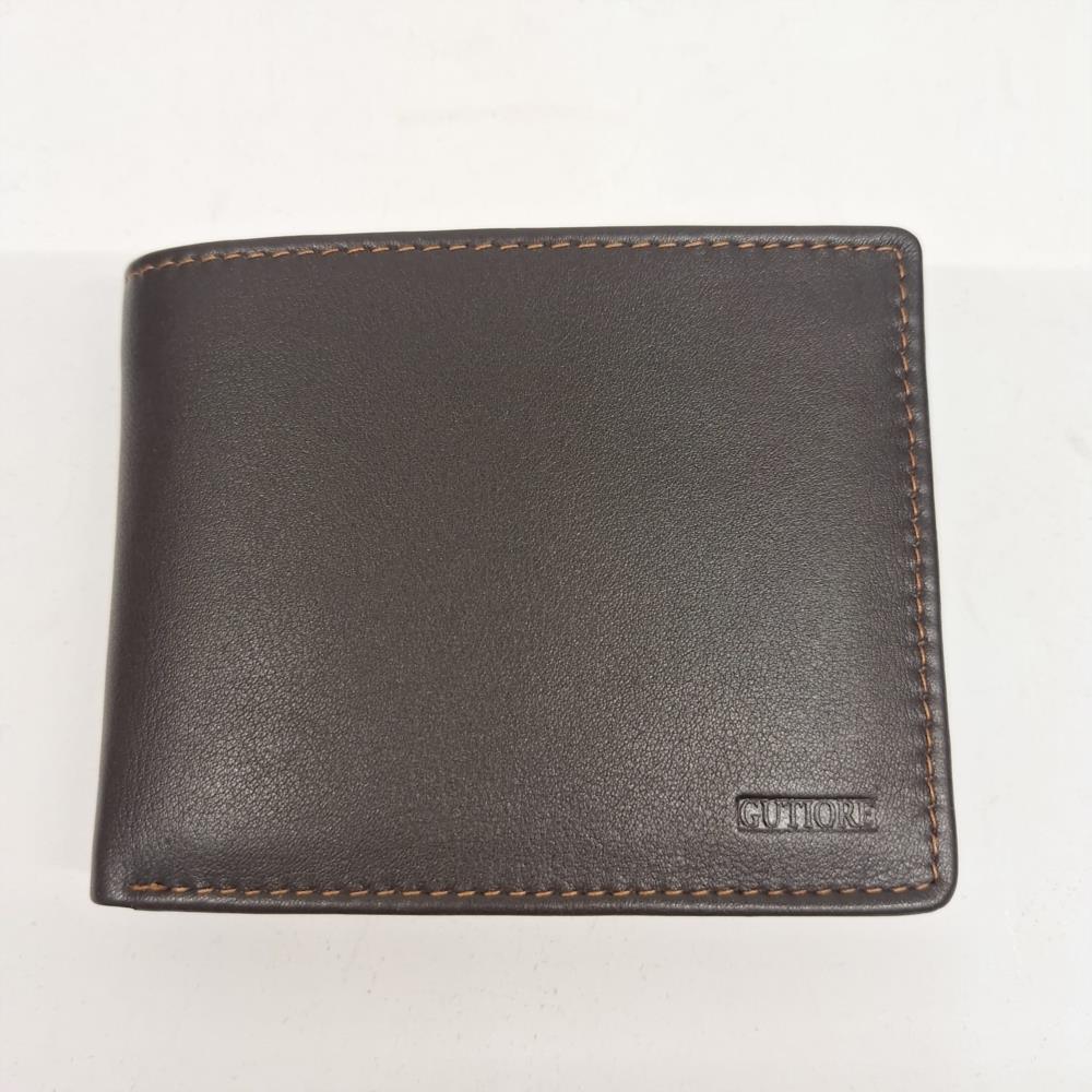 Billetero americano con monedero interior Gutiore marrón