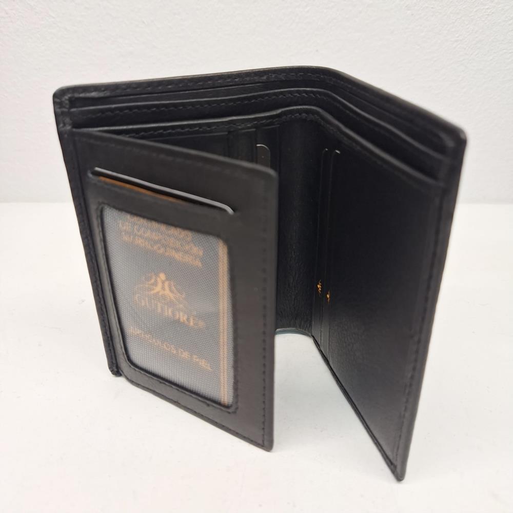 Billetero dos carnet ventanas Gutiore negro  interior