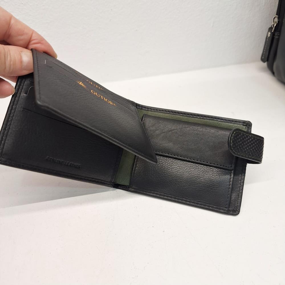Billetero americano con monedero interior y puntal perforados interior