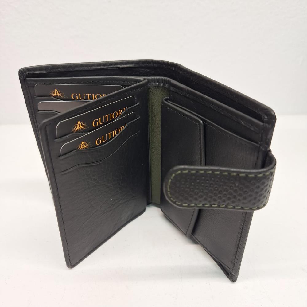 Billetero con monedero interior y puntal perforados Gutiore interior
