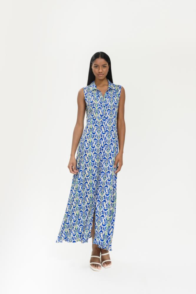 Vestido camisero sisa estampado Malalá 
