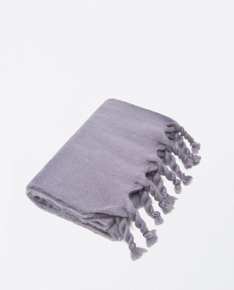 Bufanda lisa flecos Surkana Yili 731 gris