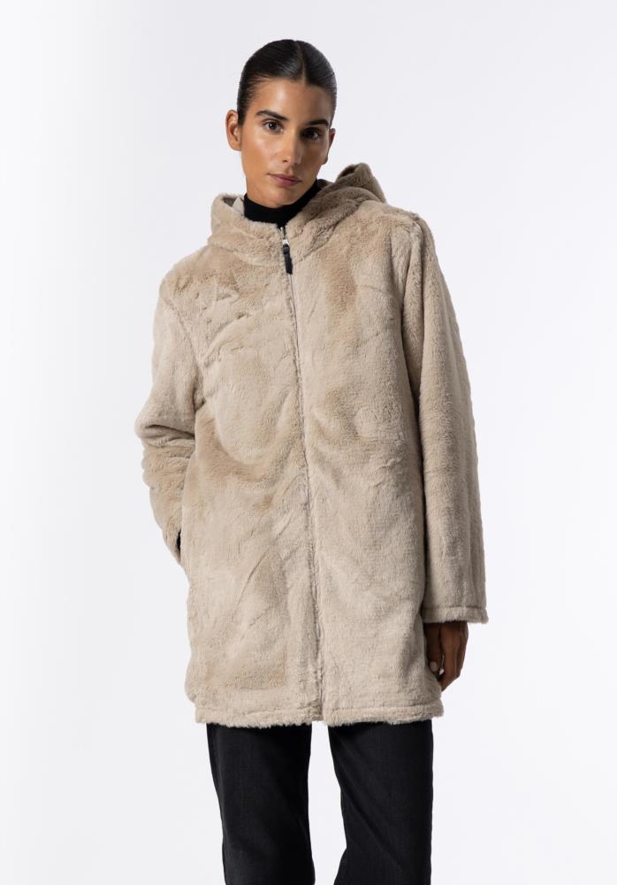 Parka reversible Tiffosi Rocky taupe pelito