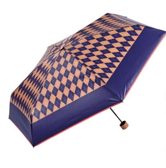 Paraguas plegable rombos funda neopreno Ezpetela 10435