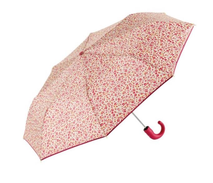 Paraguas plegable automático puño curvo florecitas Gotta 11483