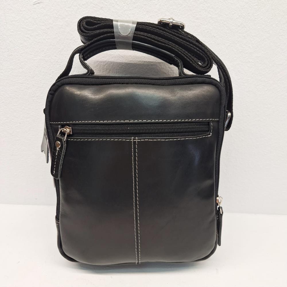 Bolso bandolera mediano bolso frontal Dakar negro trasera