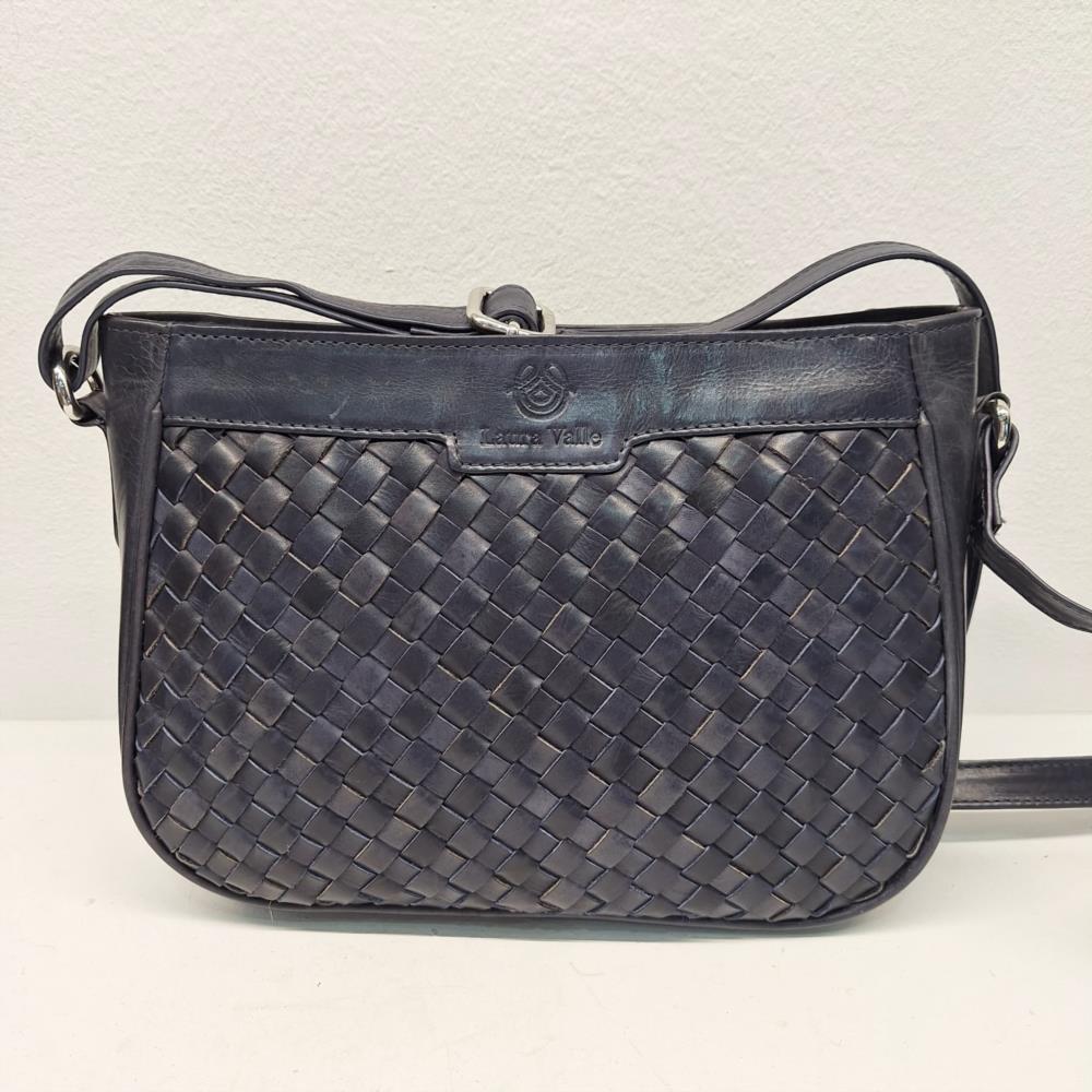 Bolso bandolera trenzado Laura valle marino