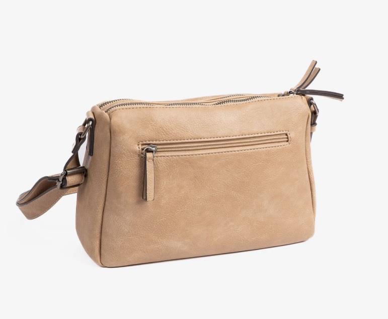 Bolso bandolera 2 cremalleras clasico Matties New classic trasera