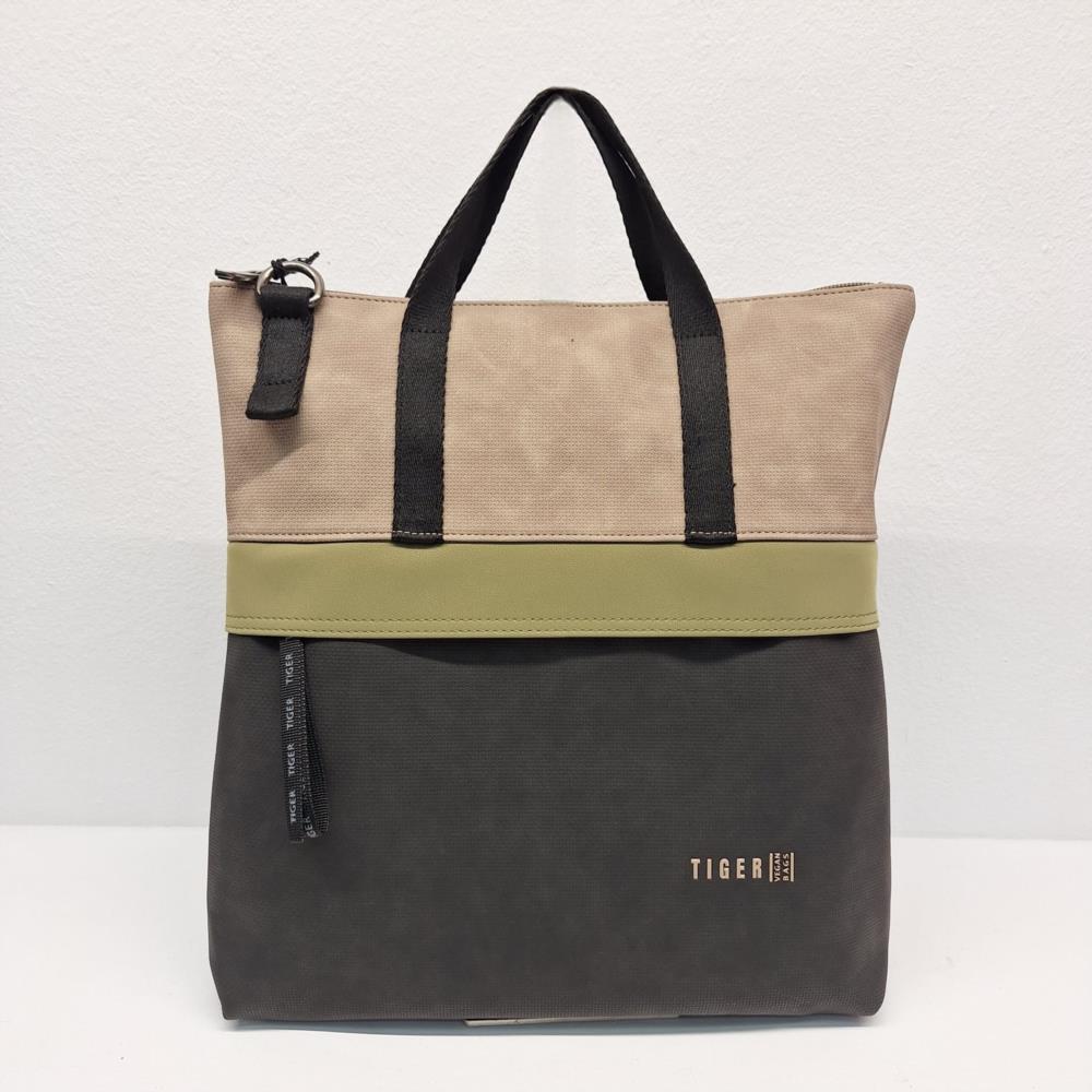 Bolso mochila anteado barquillo 2581 Tiger negro y verde