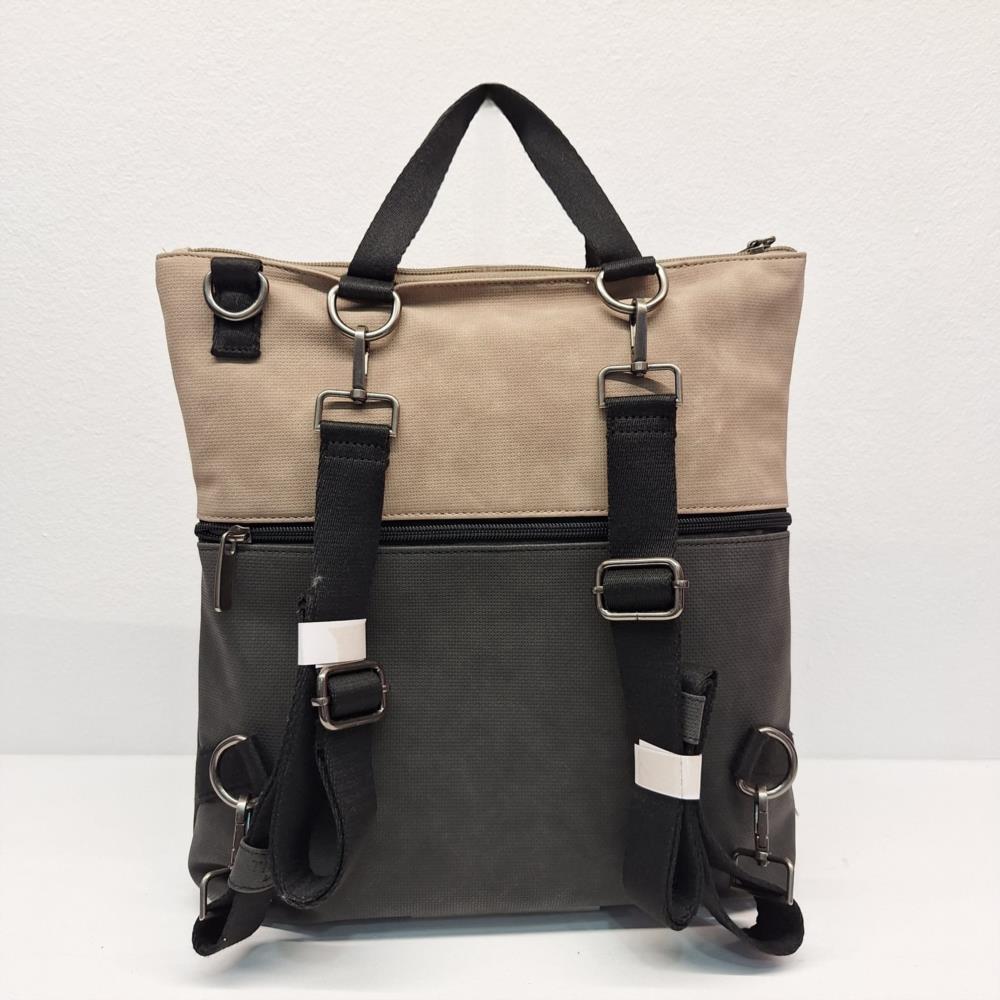 Bolso mochila anteado barquillo 2581 Tiger negro y verde trasera