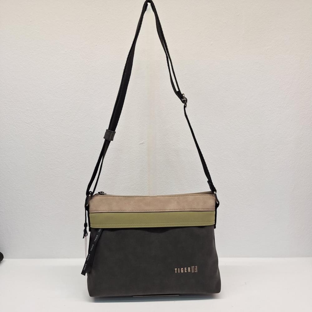 Bolso bandolera tricolor anteado barquillo Tiger 2582