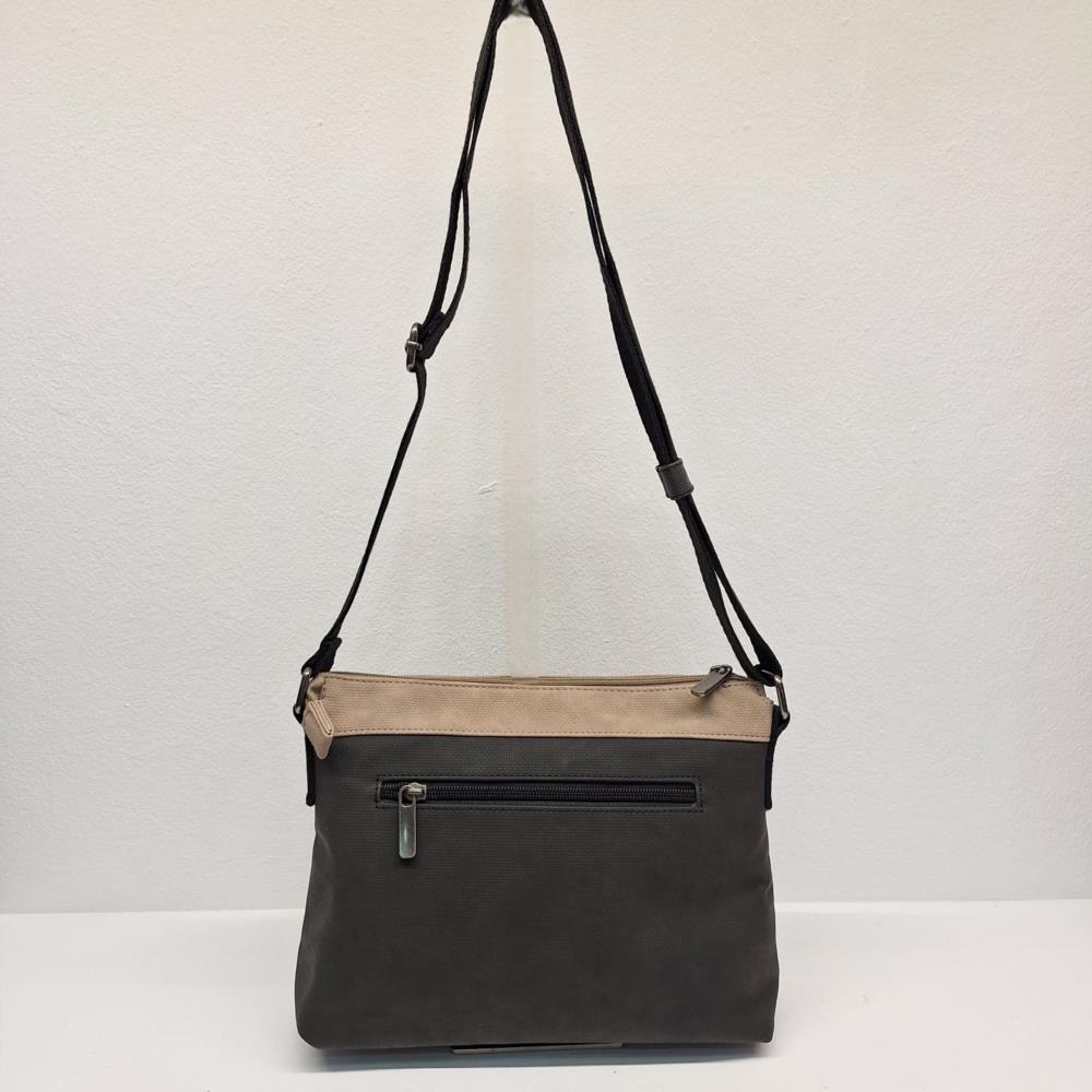 Bolso bandolera tricolor anteado barquillo Tiger 2582 trasera