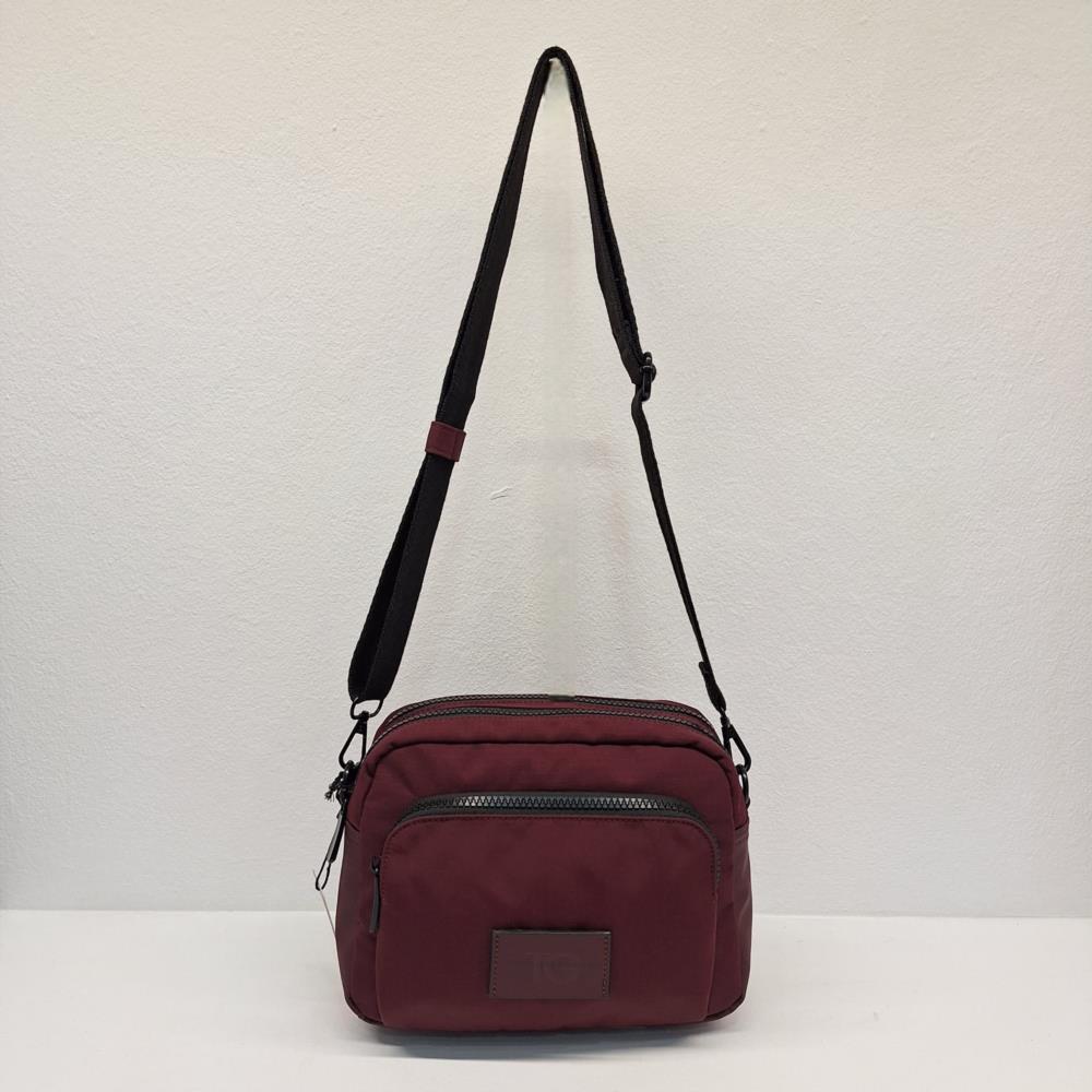 Bolso bandolera nylon Tiger 2595 granate