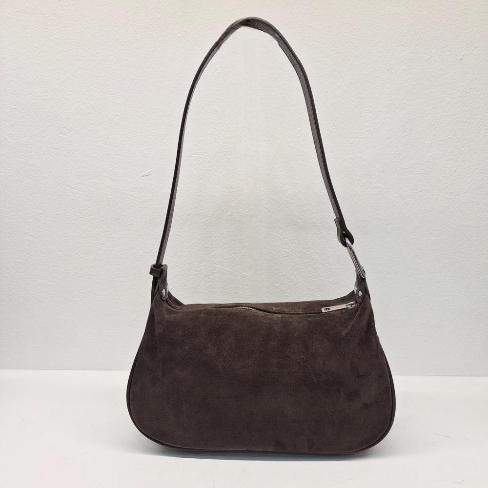 Bolso bandolera serraje 3 largos de asa Manuel Gallardo marrón trasera