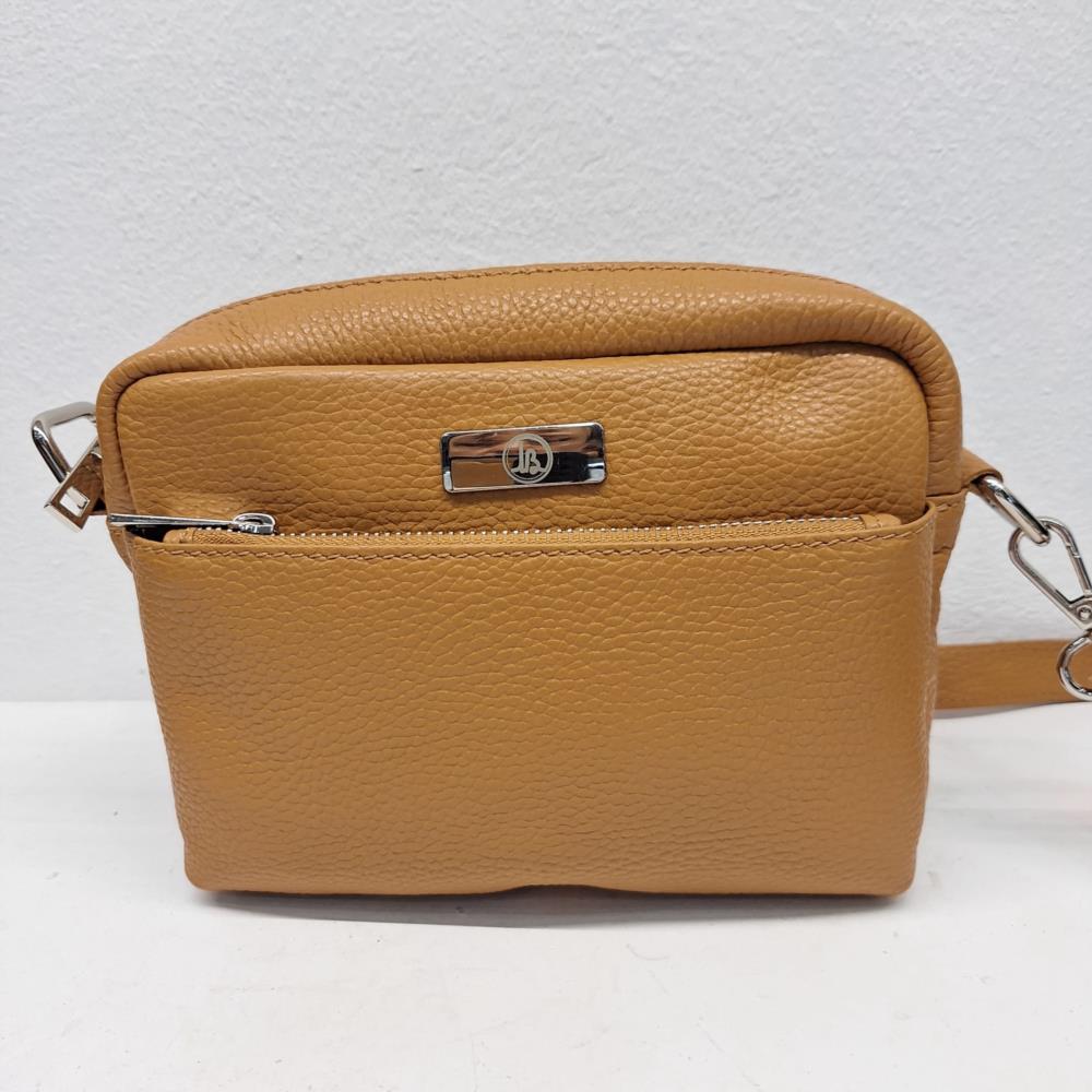 Bolso lowi con cremallera exterior Manuel Gallardo cuero