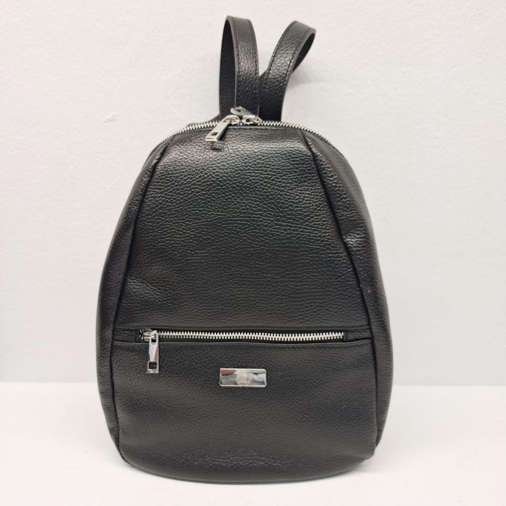 Bolso mochila piel Manuel Gallardo negra