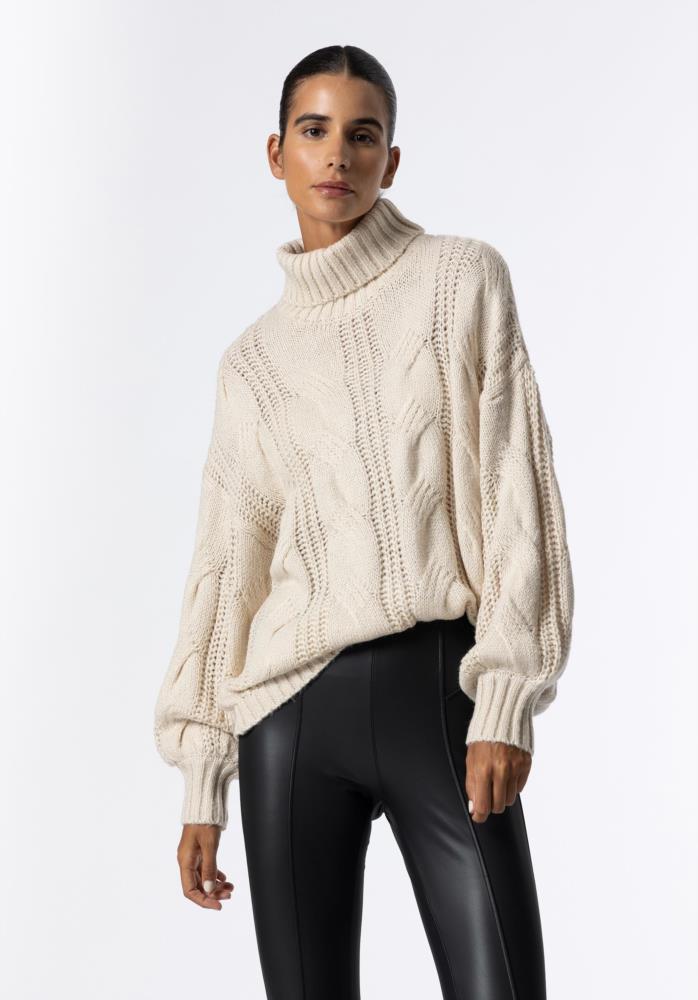 Jersey cisne coletonas Tiffosi Melissa beige frontal