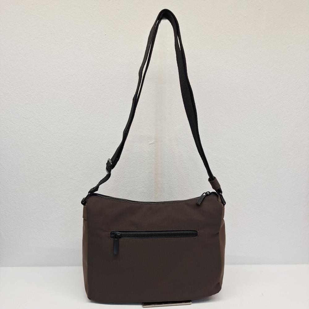 Bolso bandolera góndola nylon Tiger marrón trasera