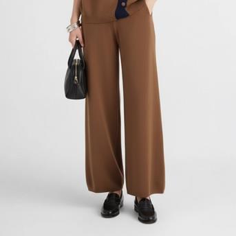 Pantalón punto cinturilla elástica y bolsillos