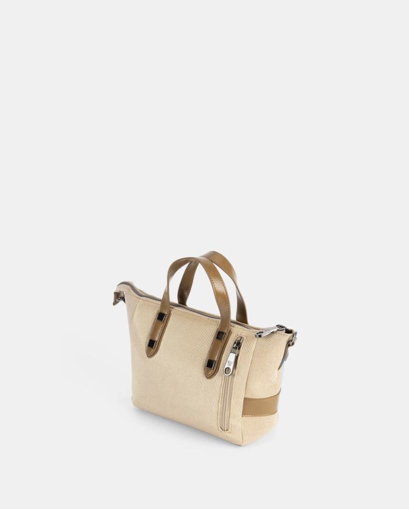 Bolso mini paquetero textil Pepe Moll con monedero 251250 Ibiza trasera