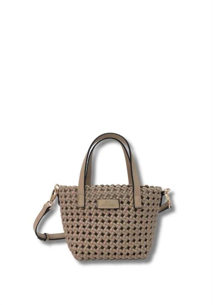 Bolsito trenzado con neceser Martina K arena