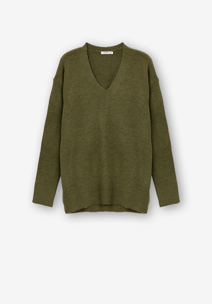Jersey pico bajo tableado Tiffosi Juca_2 verde