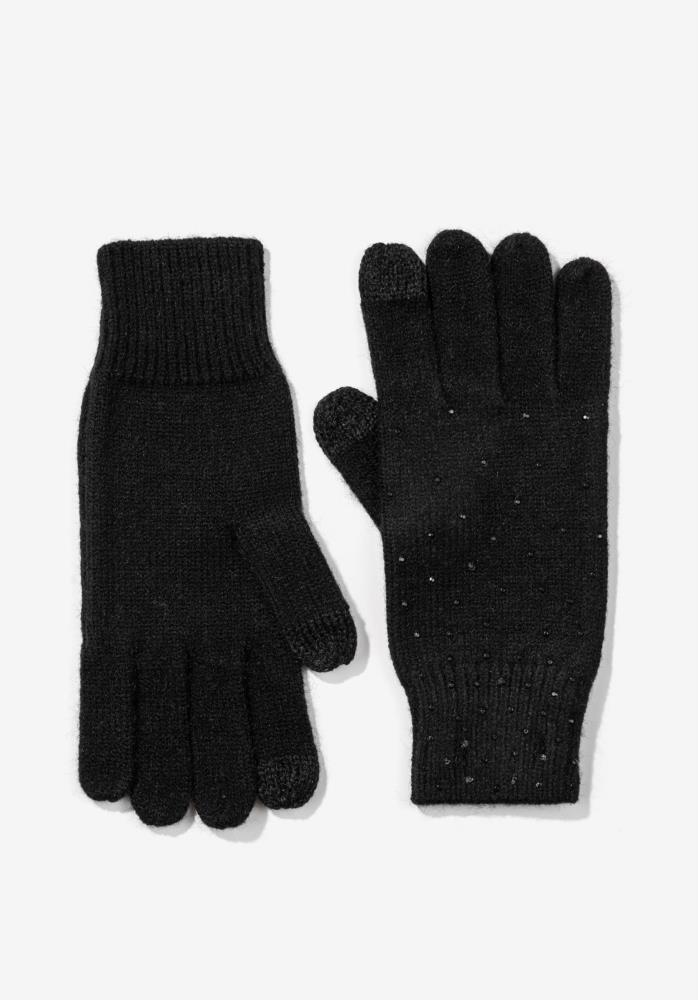 Guantes punto brillos Tiffosi Milla negro