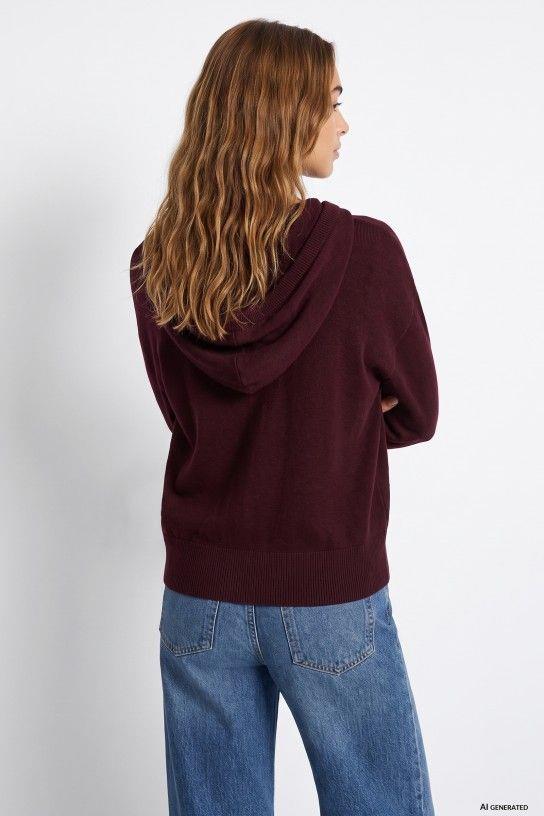 Jersey sudadera Tiffosi canalé Sky_1 granate trasera